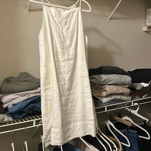 MOVING NEED GONE: Everlane Linen Apron Dress